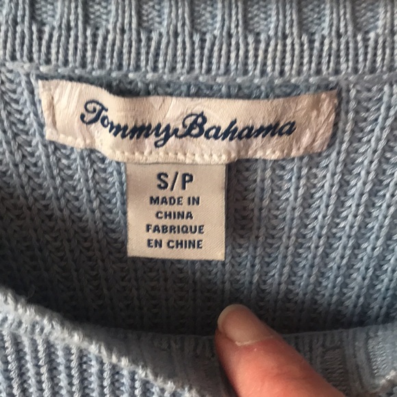 Tommy Bahama embroidered velvet palm tree cotton jumper - Picture 5 of 5